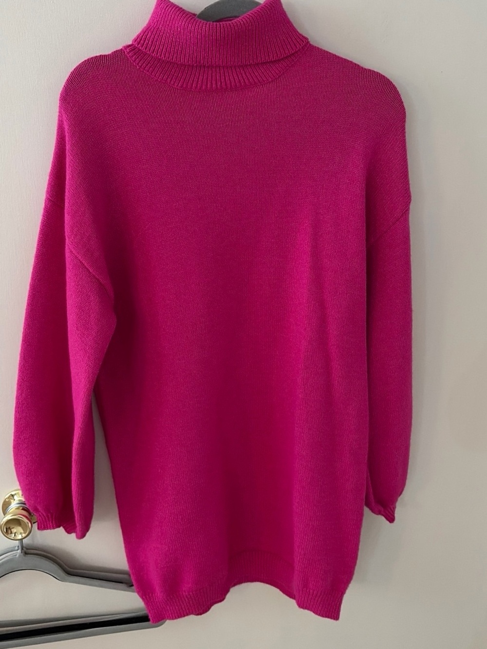 Forever 21 Hot Pink Turtleneck Sweater